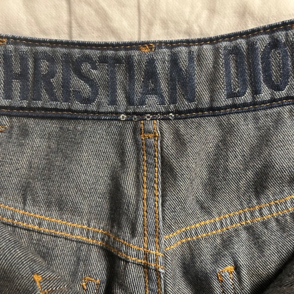 Christian Dior Wide Leg Flare Cotton Denim Jeans - Picture 12 of 15